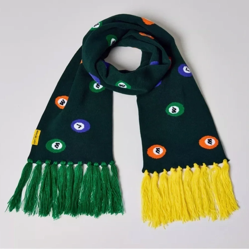 NWOT Urban Outfitters Wish Me Luck Billiard Ball Knit Scarf